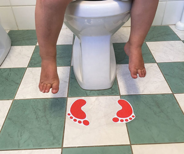 Anti Slips Steps on Toilet